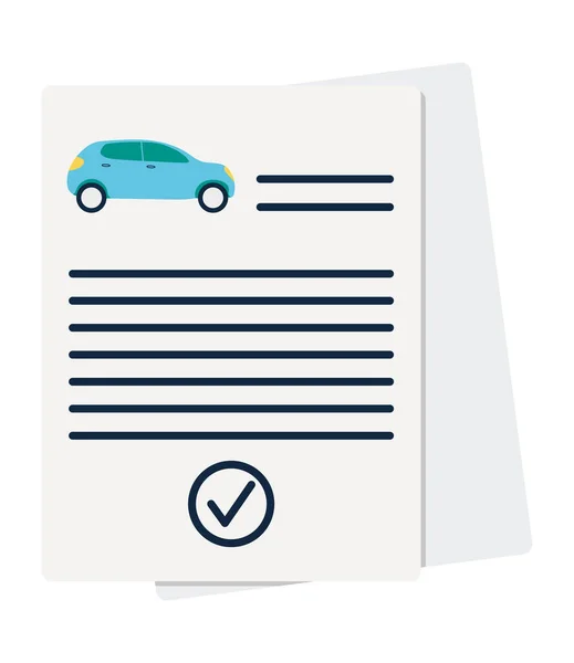 Car insurance policies — стоковый вектор