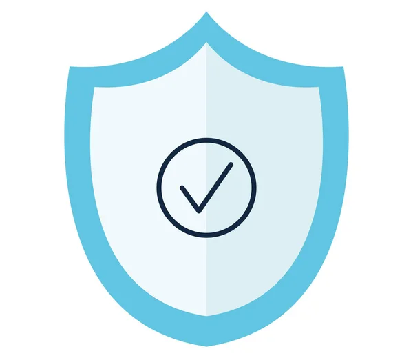 Icono de escudo de seguridad — Vector de stock