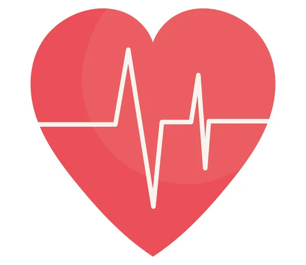 Corazón cardio icono — Vector de stock