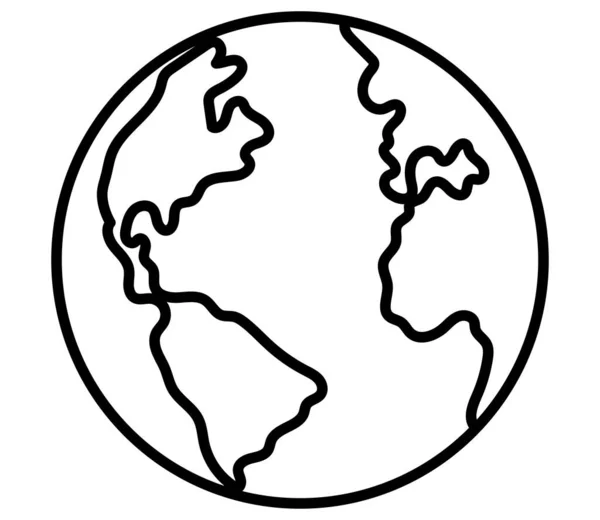 Earth planet icon image — Archivo Imágenes Vectoriales
