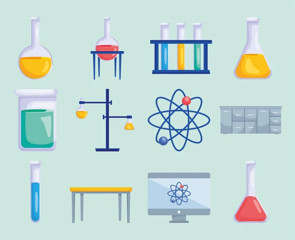 Chemie en lab — Stockvector