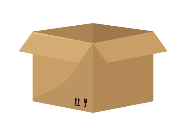 Icono de caja vacía — Vector de stock