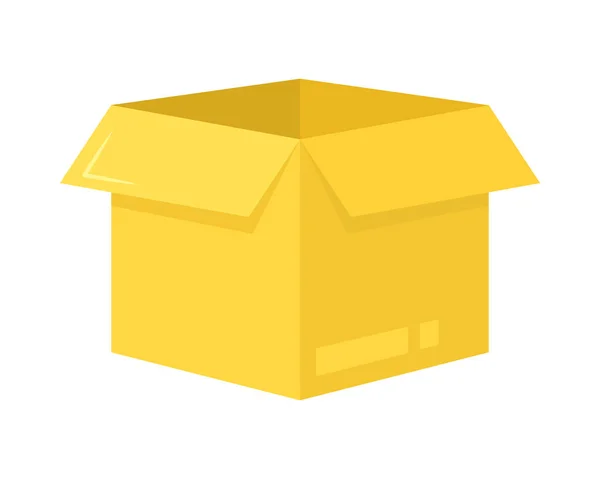 Icône boîte ouverte — Image vectorielle