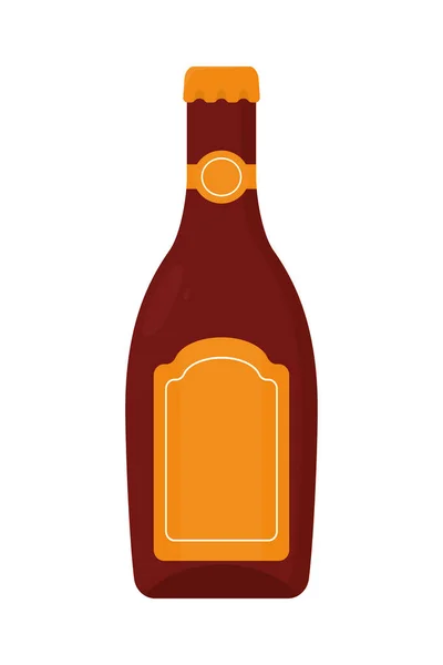 Pictogram bierfles — Stockvector