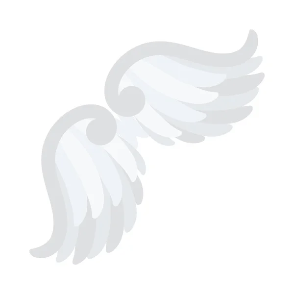 Engel vleugels pictogram — Stockvector