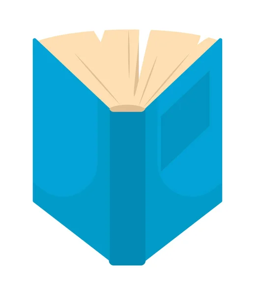 Modrá ikona knihy — Stockový vektor