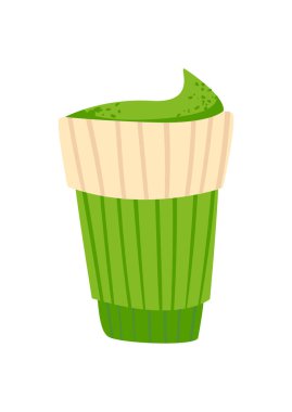 Matcha milkshake tasarımı