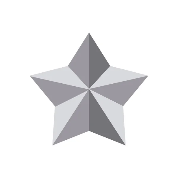 Diseño de estrella gris — Vector de stock