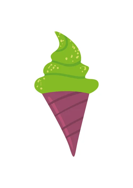 Matcha Ice Cream — Stockvector