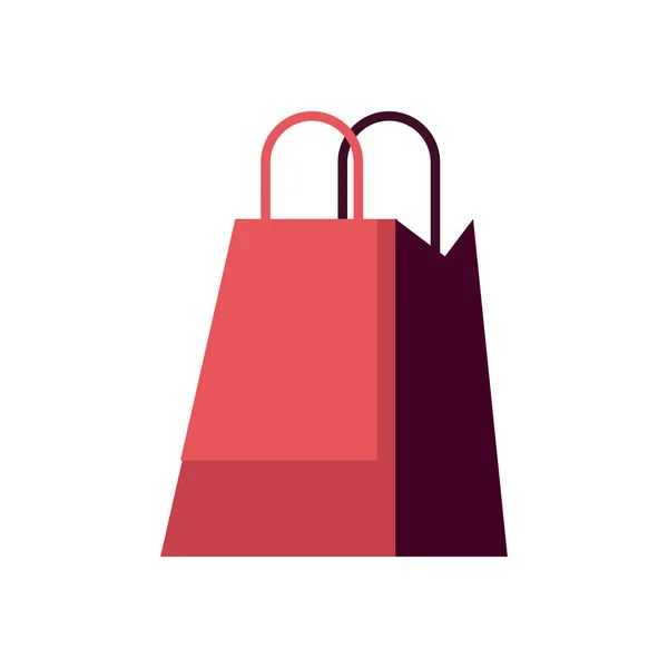 Bolsa de compras roja — Vector de stock