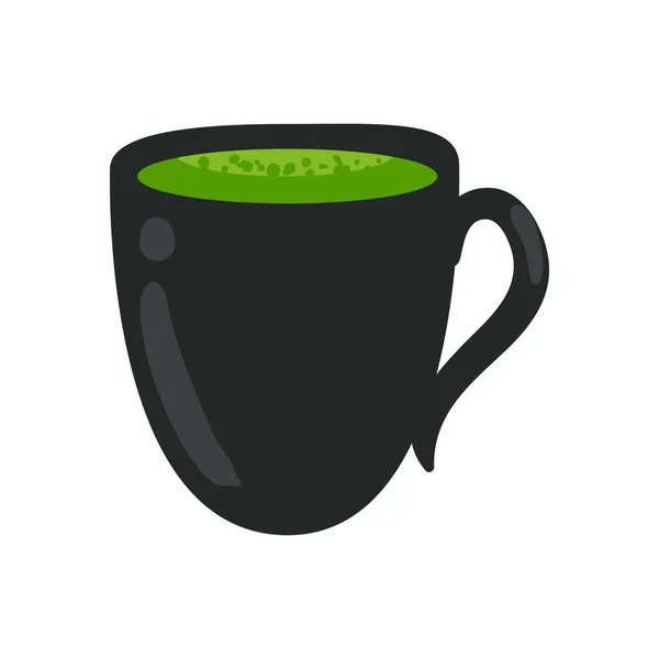 Taza de té Matcha — Vector de stock