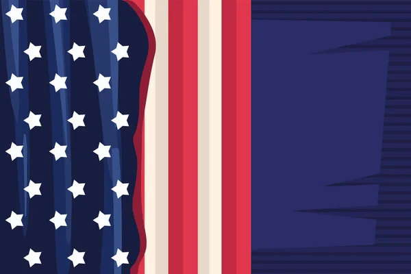 Kartel van Amerikaanse vlag — Stockvector