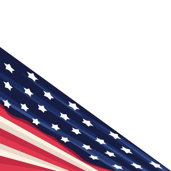 미국 깃발 디자인 — 스톡 벡터