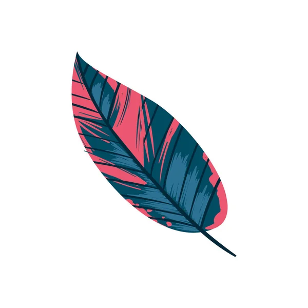 Elegantes rotes Blatt — Stockvektor