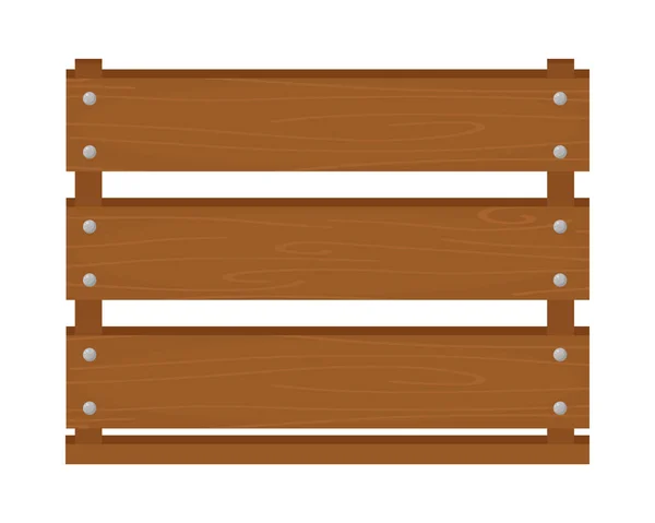 Ícone de caixa de madeira —  Vetores de Stock