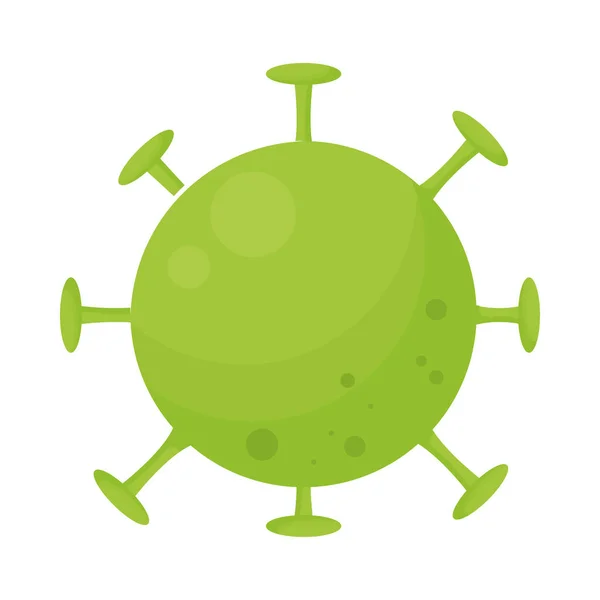 Icono de bacterias verdes — Vector de stock