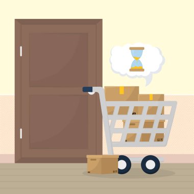 teslimat kutuları ve ev