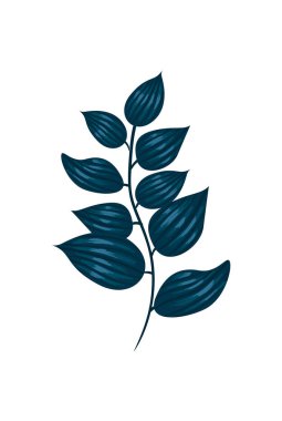 Zarif yapraklar dalı