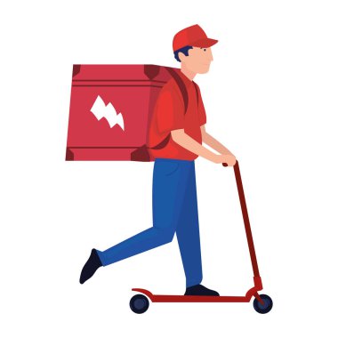 dağıtıcı çocuk illüstrasyonu