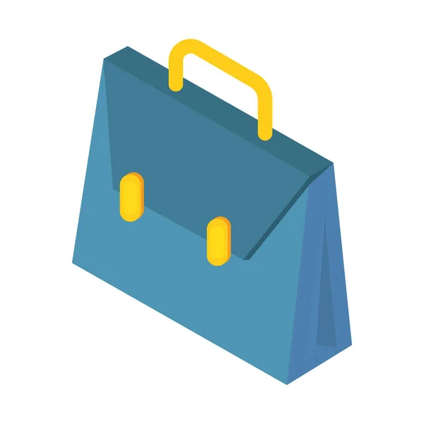 Modrý obchodní kufřík — Stockový vektor