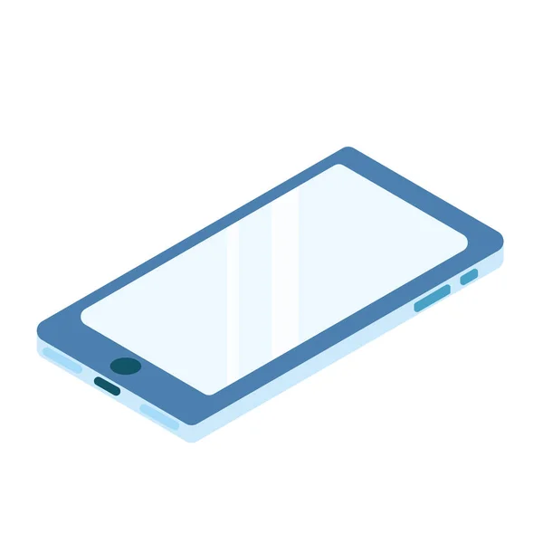 蓝色智能手机的设计 — 图库矢量图片