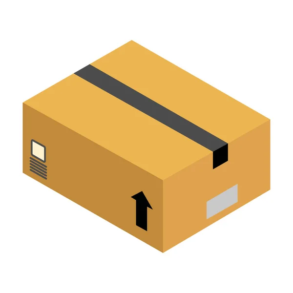 Ισομετρική σχεδίαση κουτιού — Διανυσματικό Αρχείο