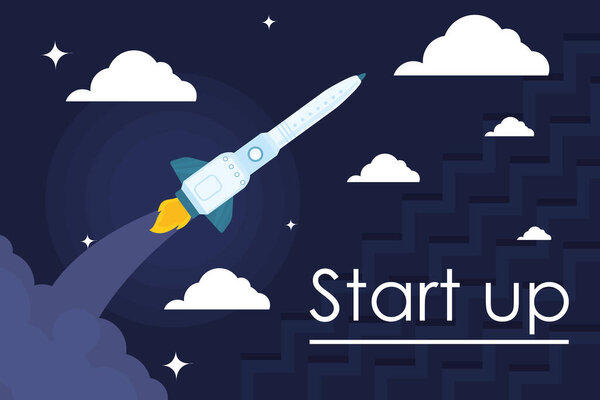 illustration of start up