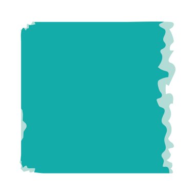 turkuaz yırtık kağıt simgesi