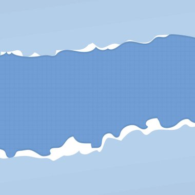 Mavi yırtık kağıt