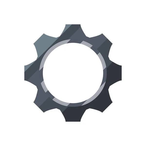 Gray gear icon — Stock Vector