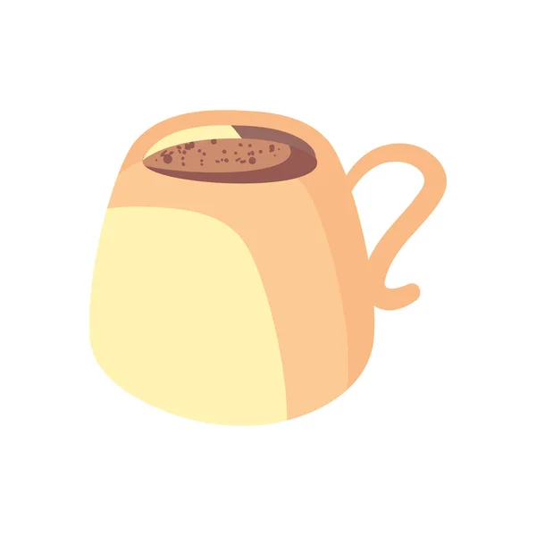 Tasse à café beige — Image vectorielle