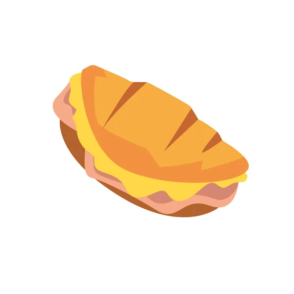Sandwich jambon design — Image vectorielle