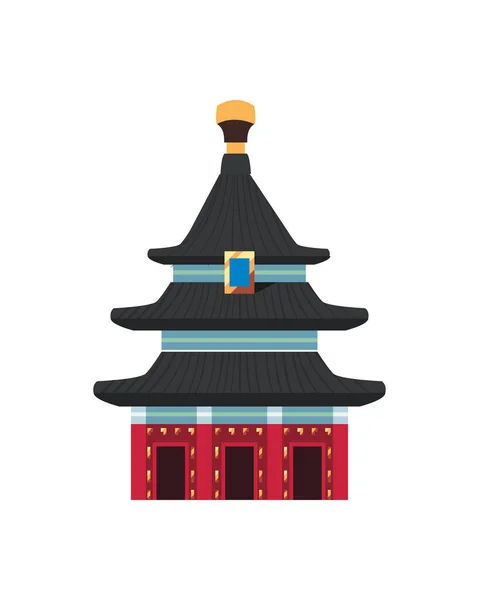 Élégant château chinois — Image vectorielle