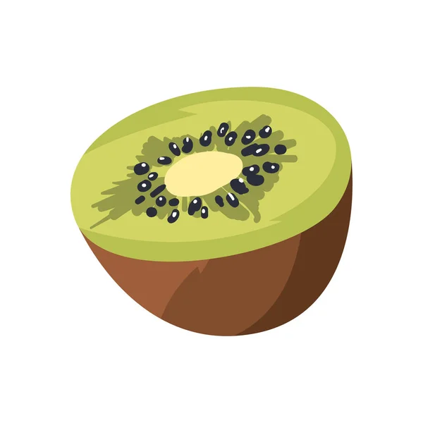 Illustration de tranche de kiwi — Image vectorielle