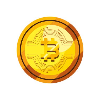 Altın Bitcoin çizimi