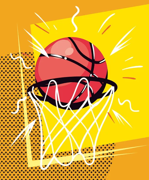 Basketball-Punktekartell — Stockvektor