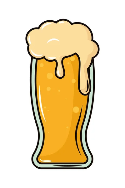 Icône de verre de bière — Image vectorielle