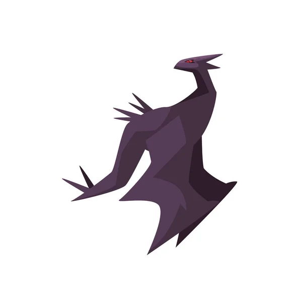 Siyah ejderha tasarımı — Stok Vektör
