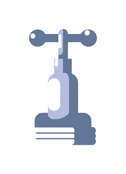 Illustration de robinet gris — Image vectorielle