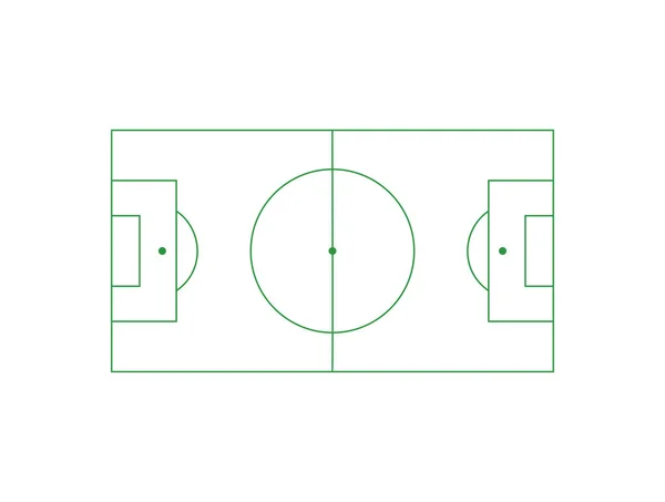 Soccer field design — Stock Vector