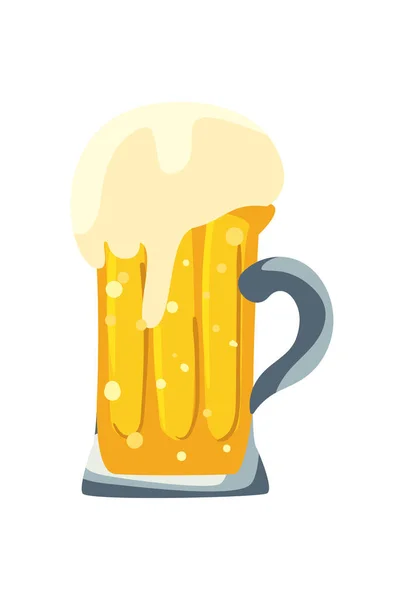 Bier mok ontwerp — Stockvector