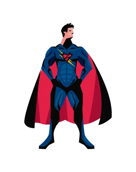 Superhéroe haciendo una pose — Vector de stock