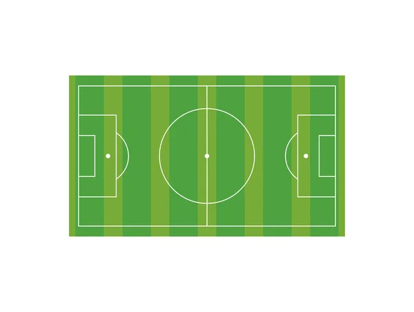 Campo de fútbol ilustración — Vector de stock