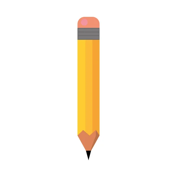 Žlutá tužka ilustrace — Stockový vektor