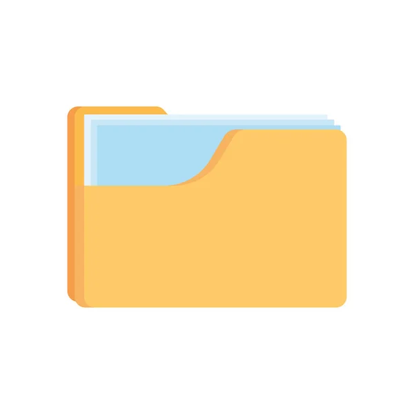 Yellow folder design — Stock Vector