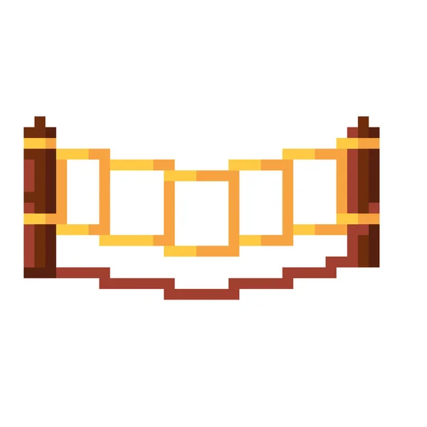 Diseño de puente pixelado — Vector de stock
