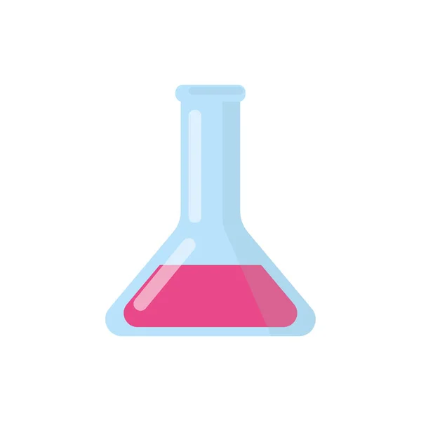 Рожева хімічна пляшка — стоковий вектор