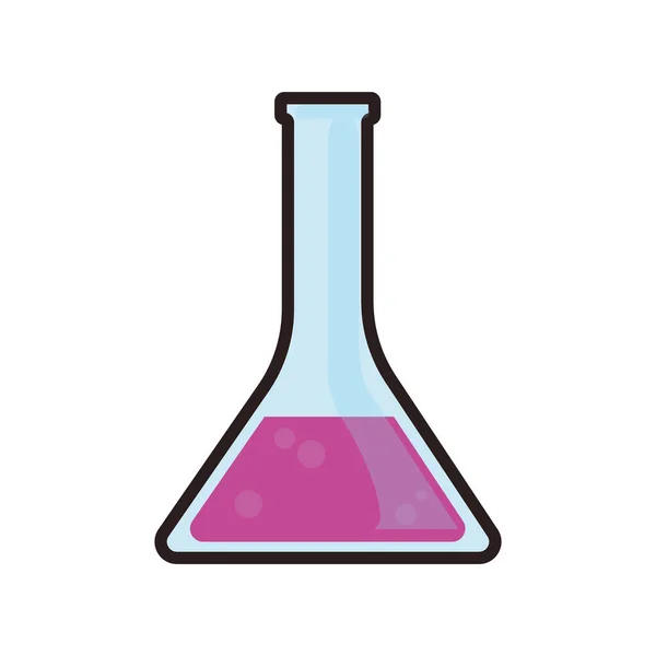 Flacon de laboratoire rose — Image vectorielle