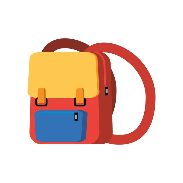 Design sac à dos rouge — Image vectorielle