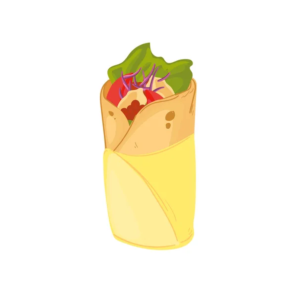 Mexikanisches Burrito-Design — Stockvektor